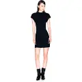 Armani Exchange for woman. XW000764AF10352UC001 Black fitted dress (XL), Casual, Viscose, Short sleeve