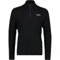 Mons Royale Cascade 1/4 Zip/3/4-sett, menn, svart