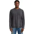 G-Star for man. D26837-C756-H590 Washed Boxy T-shirt dark grey (M), Casual, Long sleeve, Organic Cotton, Sustainable