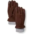 Timberland for man. TB0A65TE2141 Leather gloves with brown ribbed knitted fabric (L), Casual