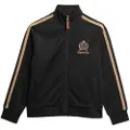 Superdry for woman. W2012384A Country Club Track Top Jacket black (M), Casual, Polyester, Long sleeve