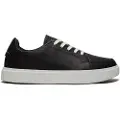 Timberland for woman. TB0A41JXW021 Emerson Street lace-up low top leather trainers black (39.5 W), Flat, Laces, Casual