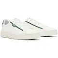 Hugo Boss for man. 50502869 Rhys Leather Sneakers white (46), Flat, Laces, Casual