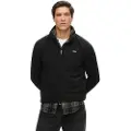 Superdry for man. M2014194A Fleece Fleece black (L), Casual, Polyester