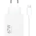 Xiaomi HyperCharge Combo 67W lader med USB-C-kabel - hvit