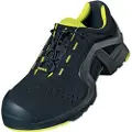 Uvex 85142, Unisex, Voksen, Vernesko, Limefarget, Sort, P, S1, ESD, SRC, Hurtigsnører