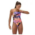 Speedo Allover Digital Lattice Tie-back Badetøy