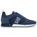 EA7 unisex. 7X000334_AF18610 Black & White Laces navy trainers (46), Flat, Casual