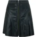 Pepe Jeans for woman. PL901144 Andrea navy leather skirt (L), Casual