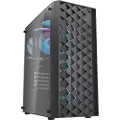 Darkflash DK351 PC-kabinett (svart) + 4 RGB-vifter