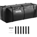 Vevor bæreveske til tilhengerfeste, vanntett 840D PVC, 59,84 x 24,02 x 24,41 tommer (20 kubikkfot), kraftig lasteveske for oppbevaring av lasteplan med 6 forsterkede stropper, egnet for bil, varebil,