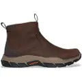 SKECHERS for man. 205176 Relaxed Fit Respected Evanston brown leather boots (44), Flat, Zip, Casual