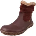 El naturalista for woman. 2N7584120005_012 Leather ankle boots N758 Soft Nappa brown (38), Flat, Zip, Casual