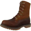 Timberland for woman. TB18328R2421 Leather ankle boots with roll-up upper and warm brown lining (39 W), Flat, Laces, Casual