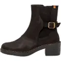 El naturalista for woman. 256691101005_001 Leather ankle boots N5669 black (41), 3 to 5 cm, Zip, Casual