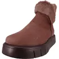 Art for woman. 113461112003_012 Leather ankle boots 1346 Malaga brown (42), Flat, Zip, Casual