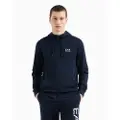 EA7 for man. 7M000568_AF13512 Hooded sweatshirt Logo Series navy (XXS), Casual, Sport, Cotton, Multisport