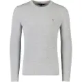 Tommy Hilfiger for man. MW0MW36347 Jumper with grey embroidered logo (S), Casual, Cotton