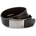 Tommy Hilfiger for man. AM0AM01995 TH Plaque leather belt -3.5cm- black (95 cm), Casual