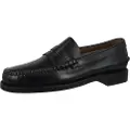 Sebago for man. 7000300 Classic Leather Moccasins black (45), Flat, None, Casual, Party