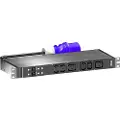 Rittal PDU Basic - Strømfordelerenhet (kan monteres i rack) - AC 230 V - 7.4 kW - enkeltfase - utgangskontakter: 6 (2 x IEC 60320 C19, 4 x IEC 60320 C13) - 1U - 19 - 3 m kabel