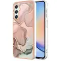 Mtp Products Samsung Galaxy A25 Marble Pattern Electroplated IMD TPU-deksel - Rosa