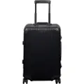Borg Living Kabinkoffert - Aluminiums koffert - Sort - Luksuriøs trolley med TSA-lås - 36 liter