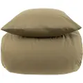 Nordstrand Steinvasket sengetøy king size 240x220 cm - 100% enzymvasket bomull - Fast grønn - sengesett