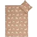 By Mats Juniorsengetøy 115x135 cm - Lyserosa med enhjørninger - Sengesett i 100% bomull