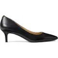 Ralph Lauren for woman. 802940572001 Adrienne black leather shoes (35.5), 5 to 8 cm, None, Casual, Party