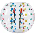 Vevor Oppblåsbare Bumper Balls 1-pakning, 5FT/1.5M Body Sumo Zorb Ball, 0.8mm tykk PVC Menneskehamster Boblehammer for Utendørssport Lagspill, Bopper Leke for Hage, Park, Flerfarget