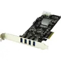 StarTech.com Pcie 4-porters Usb 3.0 Sata Molex Uasp Pci-e-utvidelseskort
