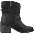 Mustang for woman. 54664 Persea ankle boots black (41), 3 to 5 cm, Zip, Casual