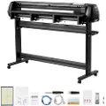 Vevor vinylskjæremaskin, 1350 mm maks. matebredde, doble blader, justerbar kraft og hastighet, LED-skjerm, vinylplotterskjærerskriver med Signmaster-programvare for kompatibel med Windows og macOS
