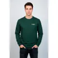 El Pulpo for man. 11030128074 Sweatshirt Logo Green fabric (XL), Casual, Organic Cotton, Sustainable
