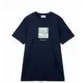 Family First for man. TF2502 FF40 navy T-shirt (XL), Casual, Cotton, Short sleeve