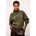 Ba&sh for woman. 1H25ROUM Roumane jumper green (38), Casual, Wool