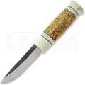 Teuvo Sorvari Curly Birch Antler Puukko kniv