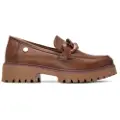 Xti for woman. 14449103-CAMEL Moccasins 144491 brown (36), 3 to 5 cm, None, Casual, Classic