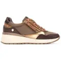 Carmela for woman. 16244208-MARRON Leather Sneakers 162442 brown (36), 1 to 3 cm, Zip, Casual