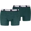Puma Men's Boxers (2-Pack), Clothing, Green/Blue, L