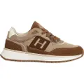 Hackett London for man. HMS200031 Leather Sneakers Otto Run brown (40), Flat, 1 to 3 cm, Laces, Casual