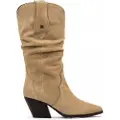 Mtng for woman. 55919 Beige Missouri Leather Boots (41), 5 to 8 cm, None, Casual