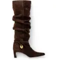 Mustang for woman. 55921 Brown Gala Leather Boots (40), 3 to 5 cm, Zip, Casual