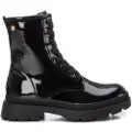 Xti for woman. 14200502-NEGRO WOMAN BOOT 142005 black (38), Flat, Zip, Casual