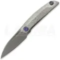 Reate VK-ANUB Crystalized Titanium foldekniv, Darkwashed