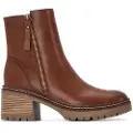 Xti for woman. 14445502-CAMEL Ankle boots 144455 brown (38), 3 to 5 cm, Zip, Casual