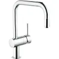 GROHE Minta Kitchen faucet with pull-out U-spout Chrome