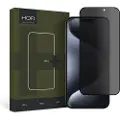 Hofi iPhone 15 Pro Max Anti Spy Pro+ Privacy Beskyttelsesglass - Svart Kant