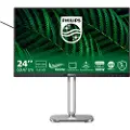 Philips 24B2G5301 - 5000 Series - LED-skjerm - USB - 24 - 1920 x 1080 Full HD (1080p) @ 100 Hz - IPS - 1500:1 - HDMI, VGA, DisplayPort, USB-C - høyttalere - sølv, koksgrå